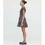 The Gia Mini Nap Dress - Chocolate Swedish Floral