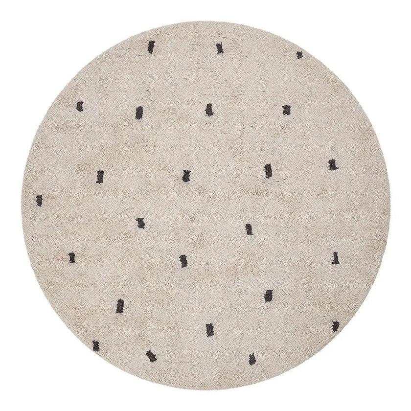 Dotted Washable Organic Cotton Rug