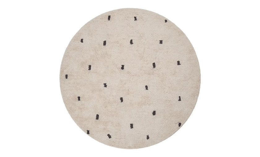 Dotted Washable Organic Cotton Rug