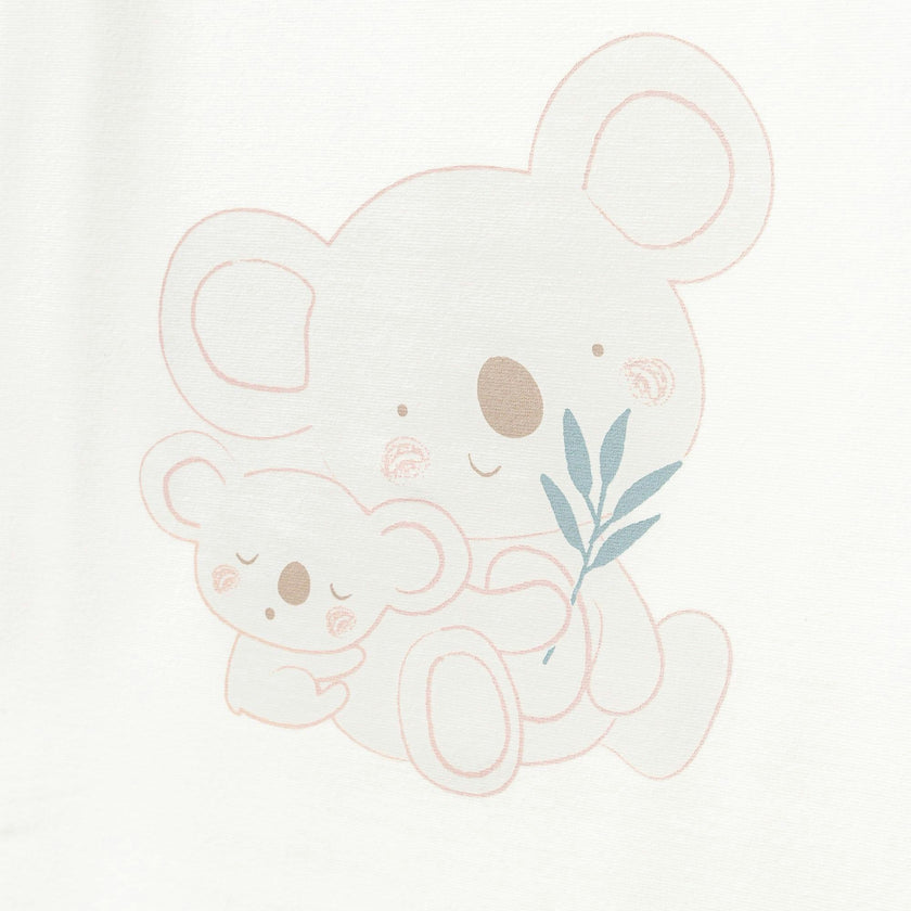 White Koala Graphic Blanket