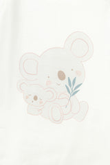 White Koala Graphic Blanket