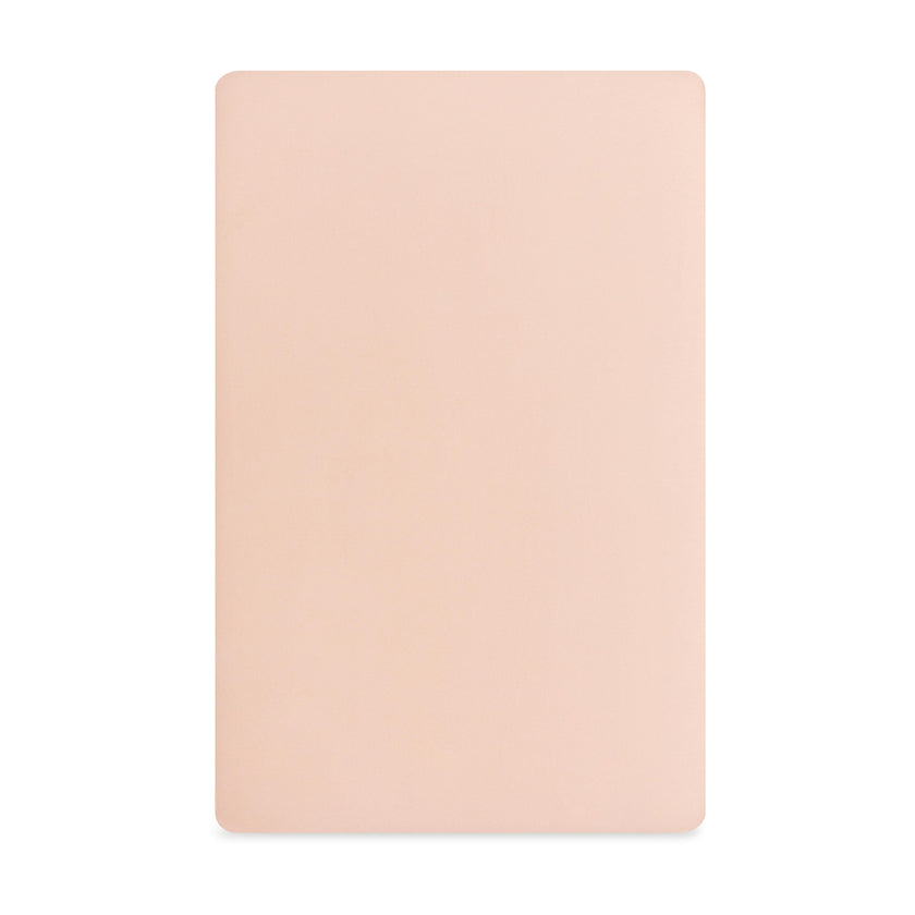 Mini Crib Sheet in GOTS Certified Organic Brushed Cotton in Dusty Rose