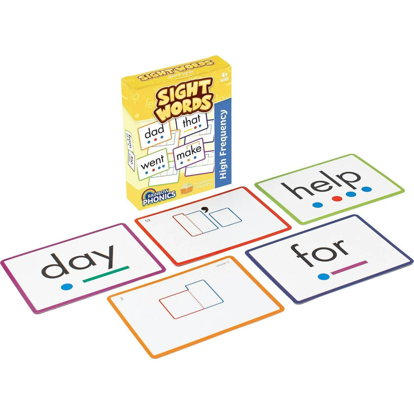 Rainbow Phonics - Sight Words - 52 Word Cards