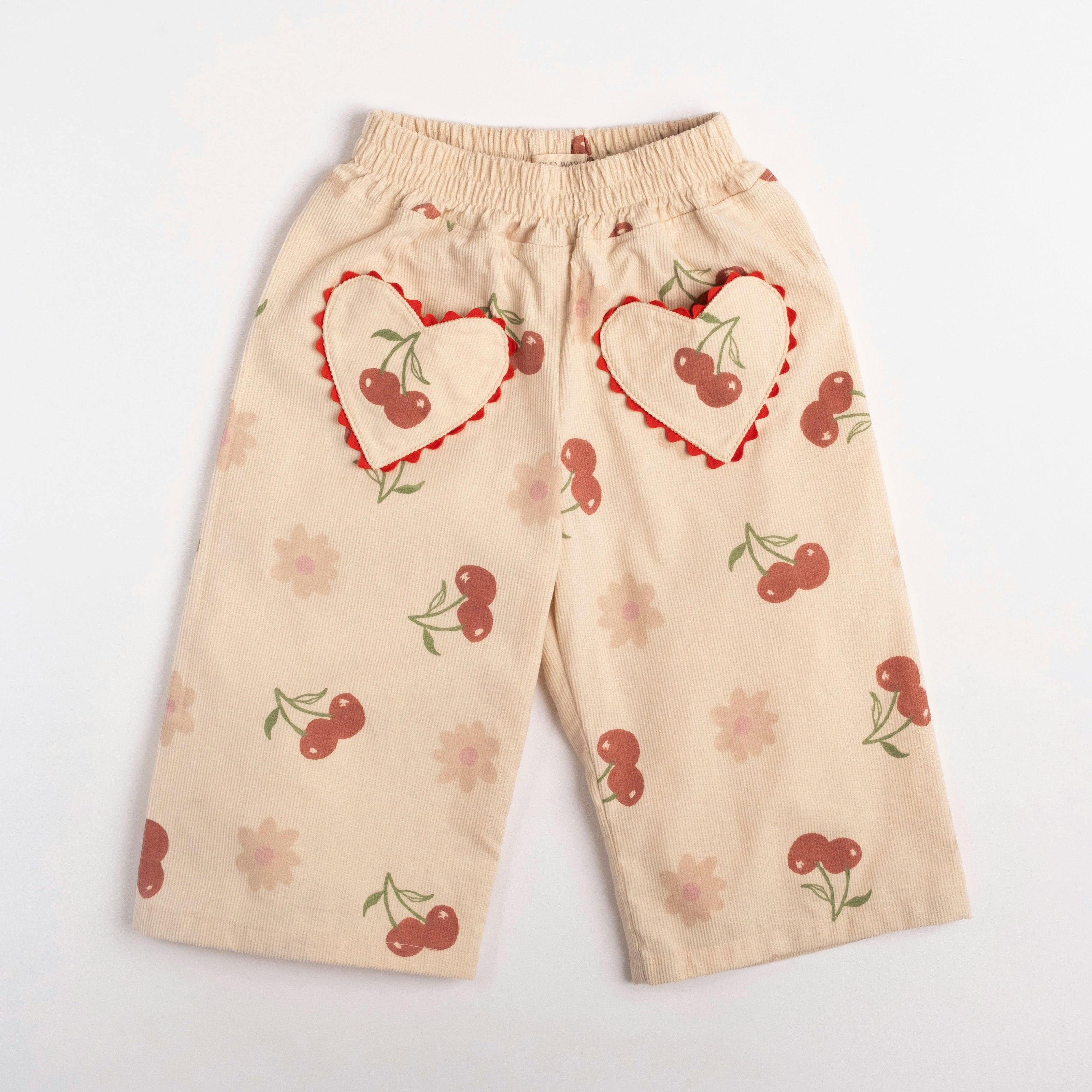 Wide-leg Pant in Cherry Bloom