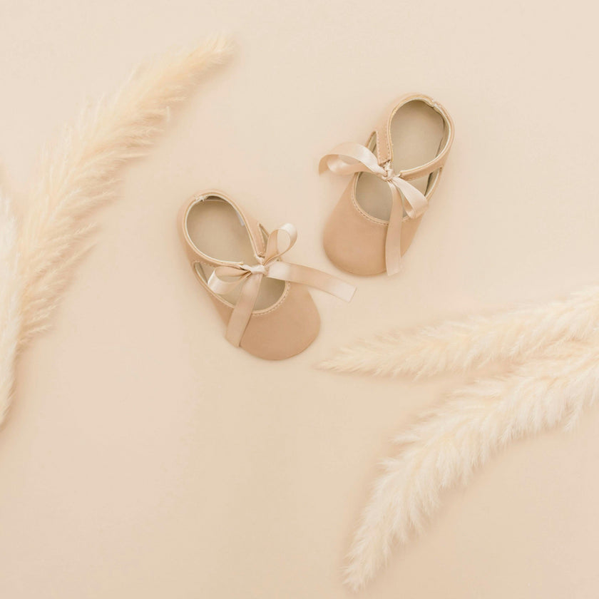Little Royals Leather Booties Josephine - Beige