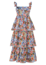 Iliana Cotton Frill Maxi Dress