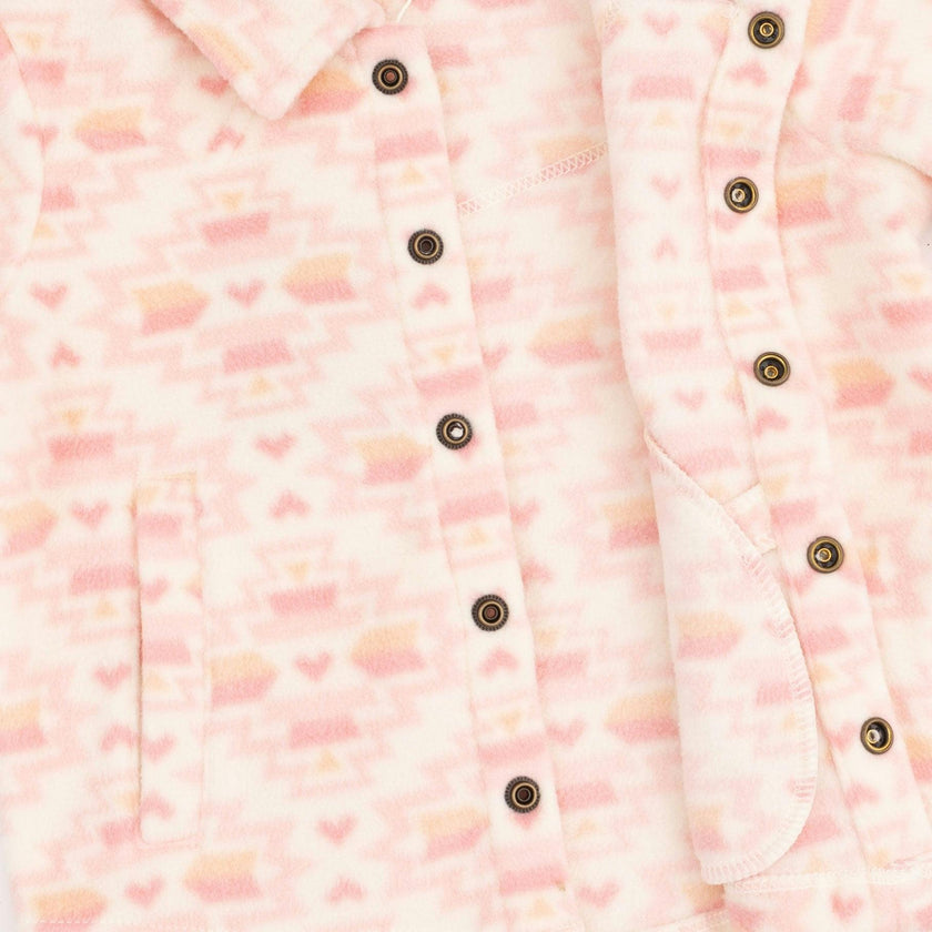 Southwest Micro Fleece - Sh-acket Pink