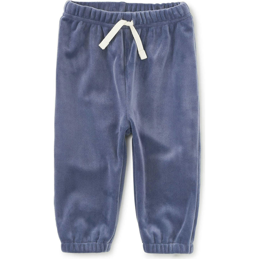 Easy Fit Velour Baby Joggers, Blue