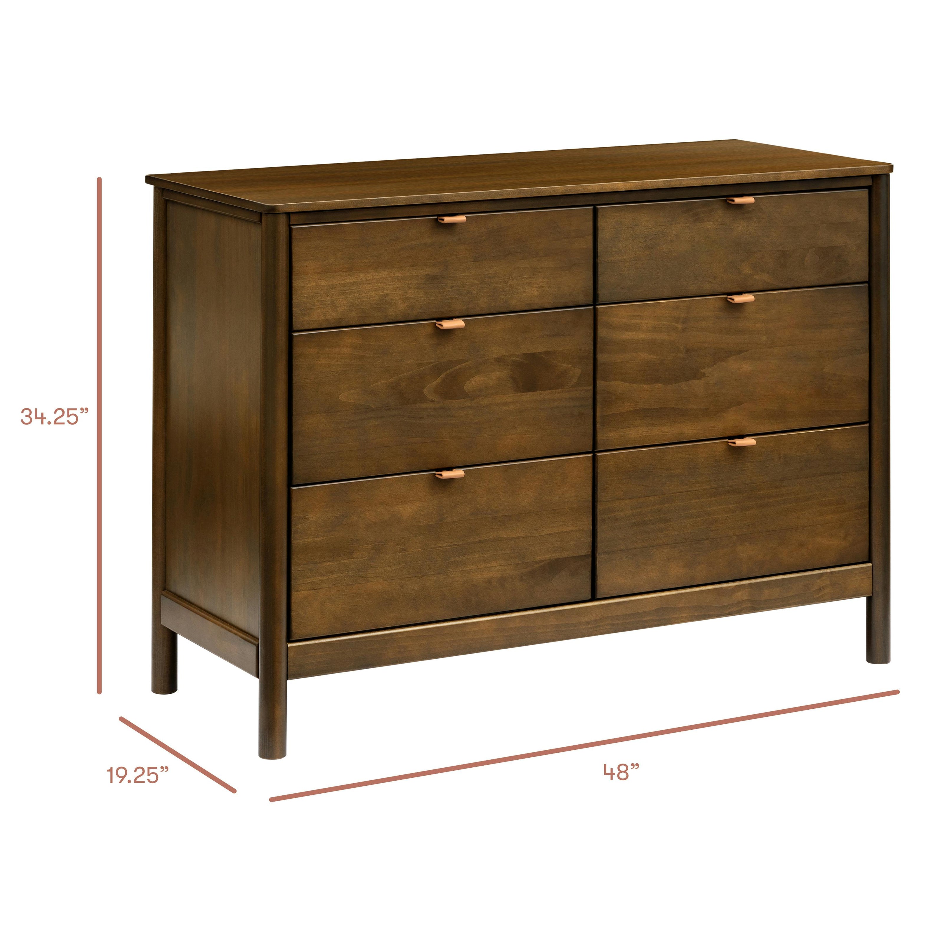 Bondi 6-Drawer Assembled Dresser (48