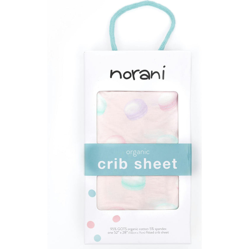 Organic Print Crib Sheet