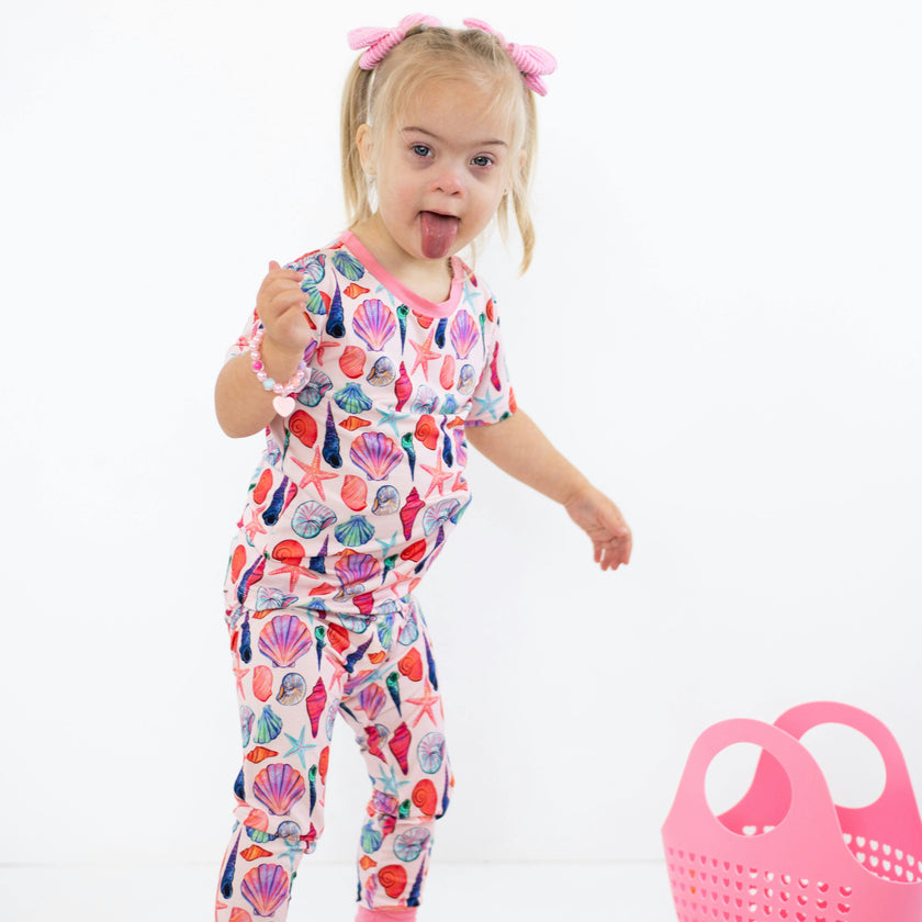 Cute as Shell Short Sleeve Pajama Set