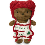 Boris in Christmas Crochet Outfit