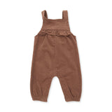 Solid Beaver Fur Corduroy - Yoke Ruffle Overall