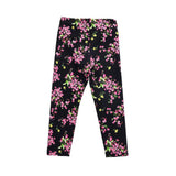 Black Floral Print Leggings