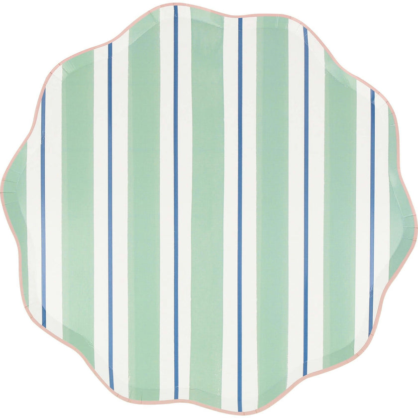 Preppy Stripe Dinner Plates