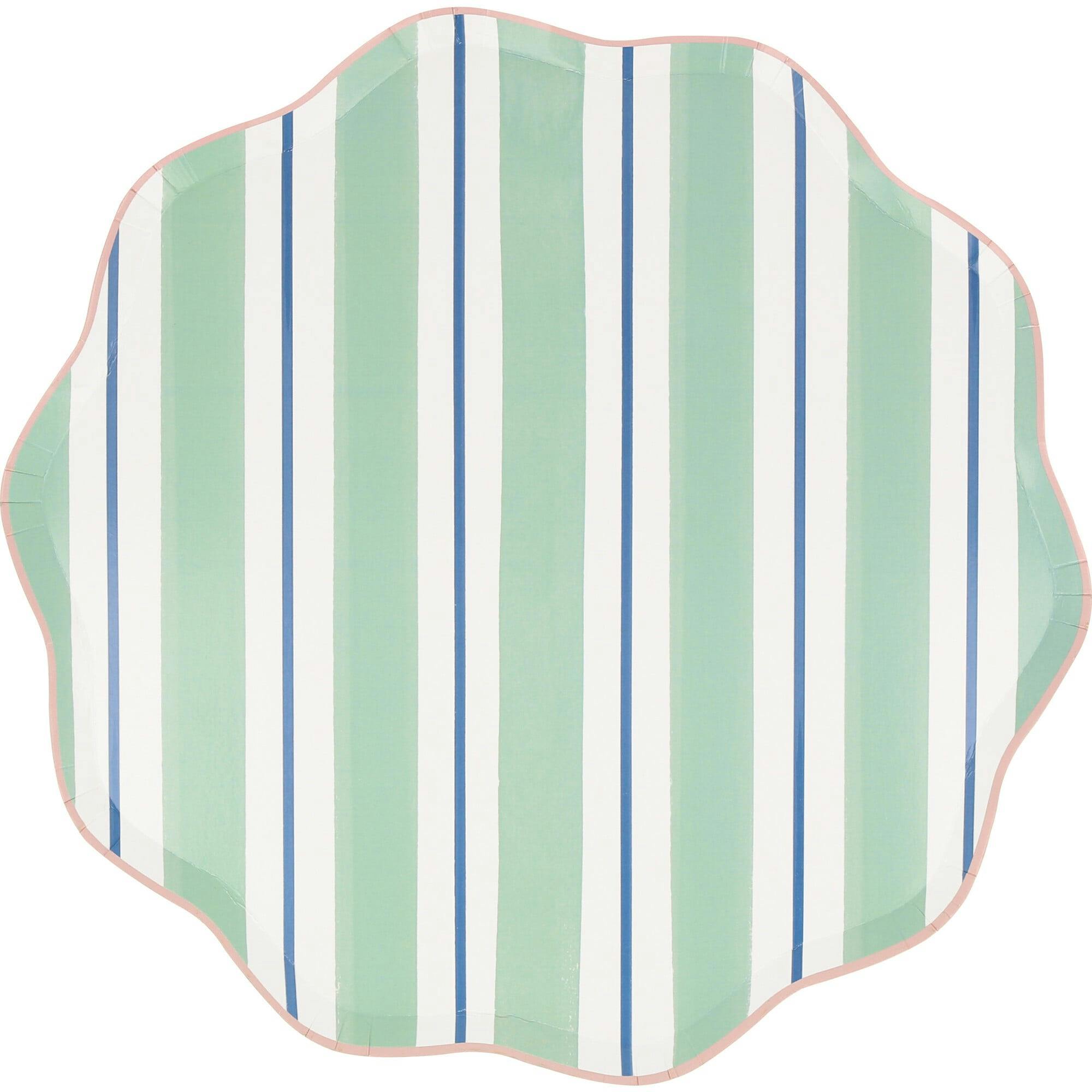 Preppy Stripe Dinner Plates