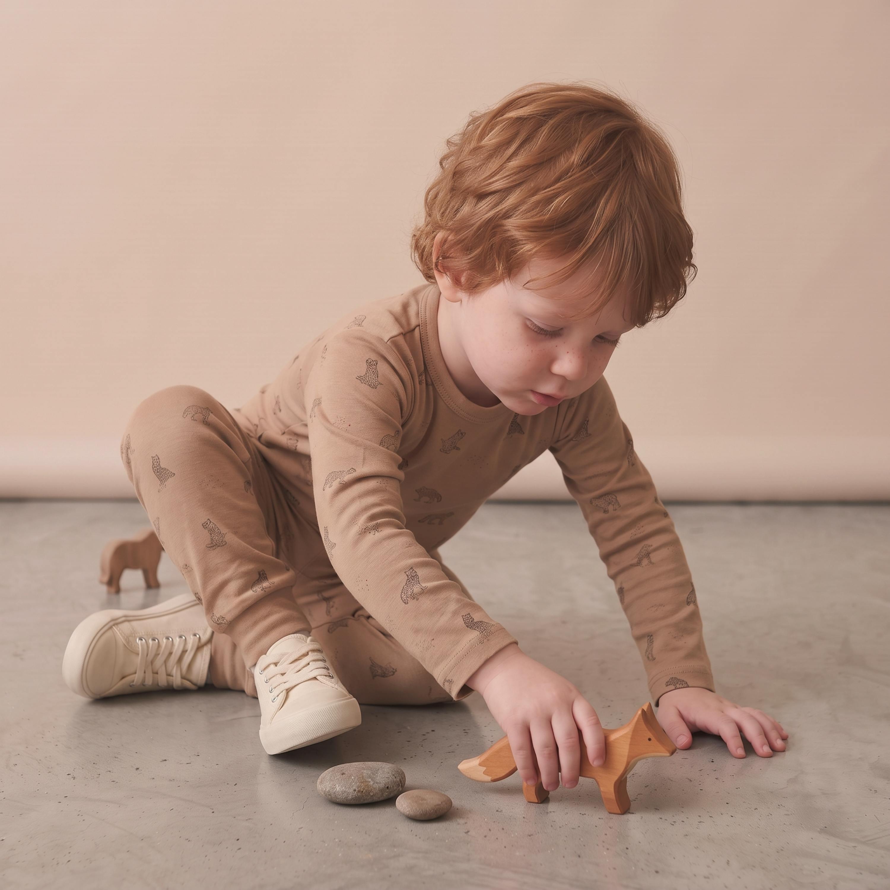 Organic Tee & Pants Set - Woodland Fox