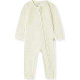 Cream Waffle Zipper Pajama