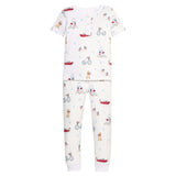 Short Sleeve Printed Jammies - Coastal Summer