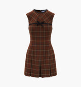 The Michelle Dress - Chestnut Plaid