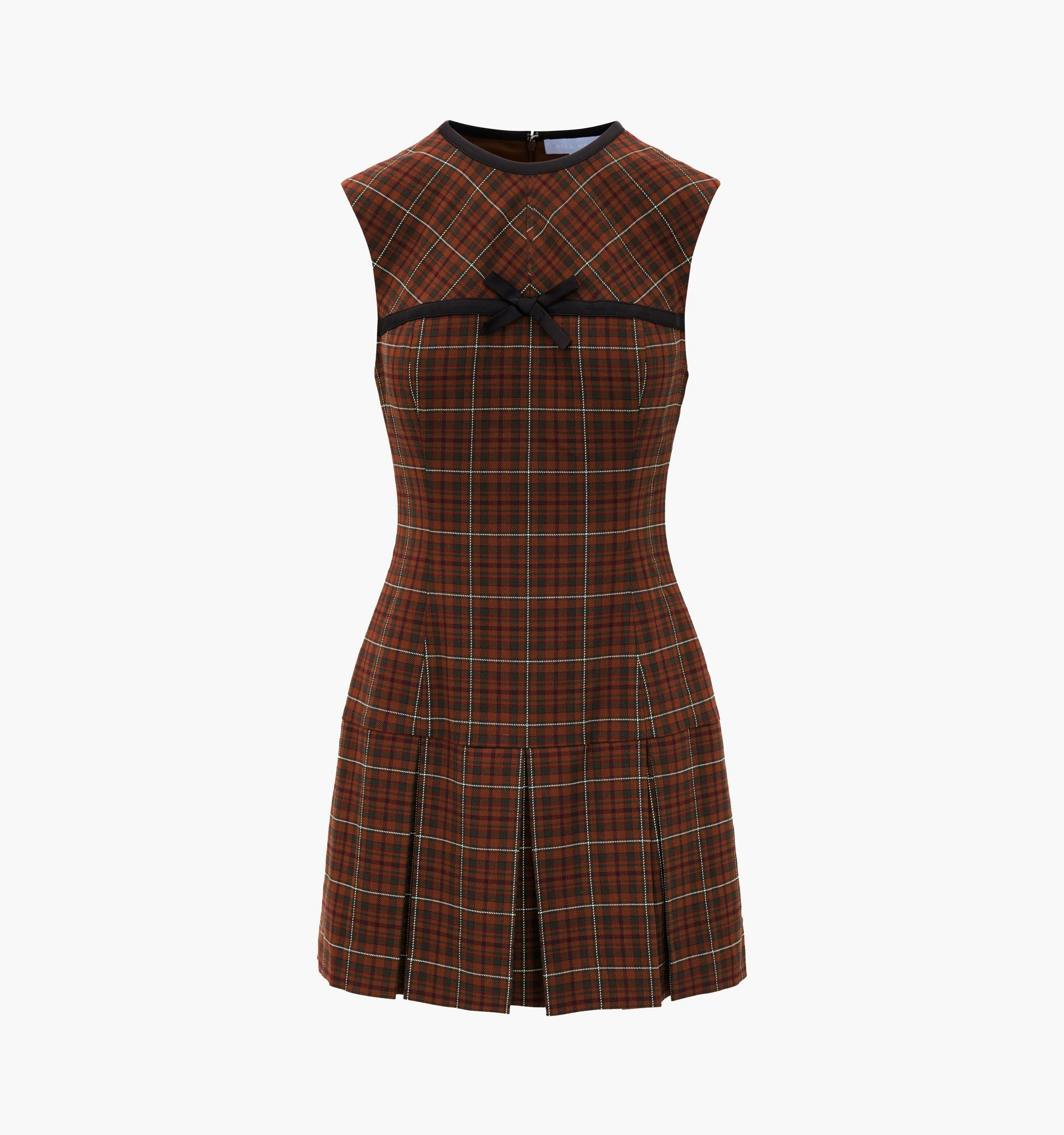 The Michelle Dress - Chestnut Plaid