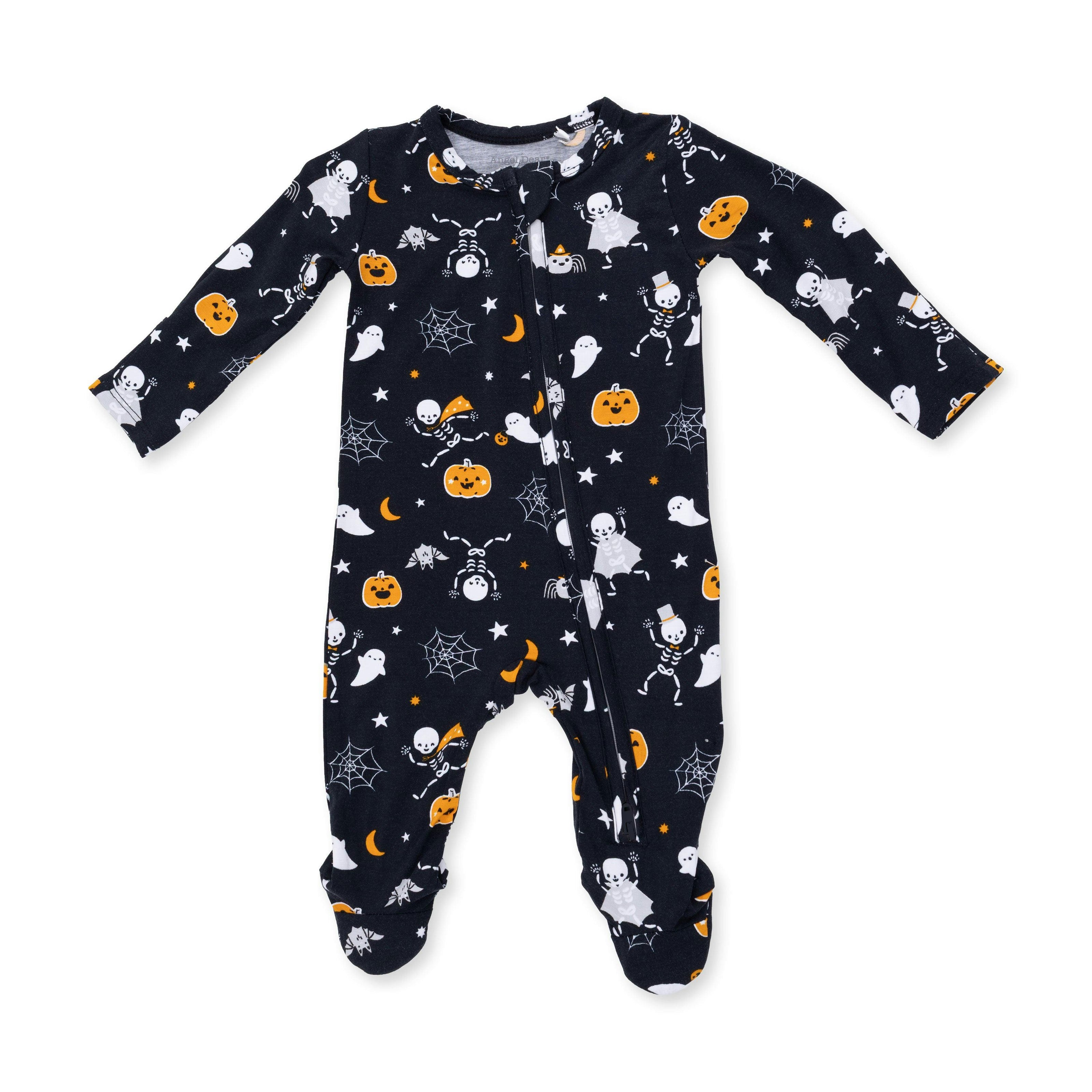 Halloween Skeleton Buddies - 2 Way Zipper Footie
