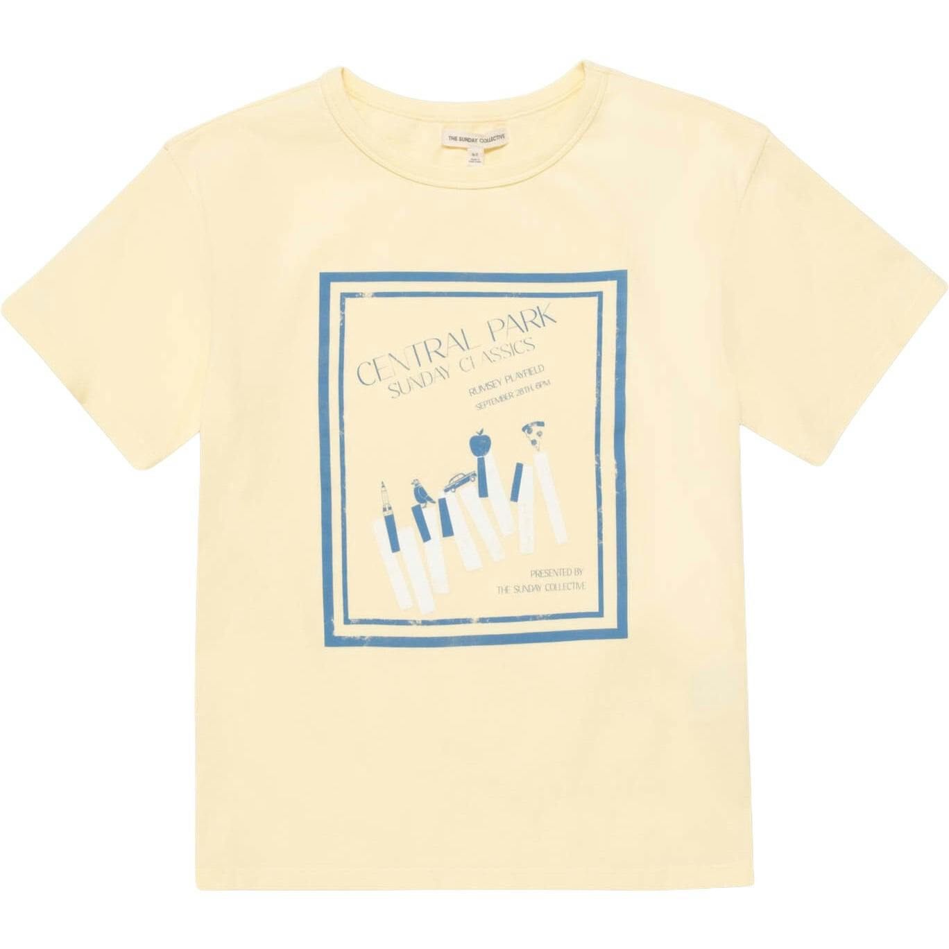 Organic Weekend Tee in Pale Yellow