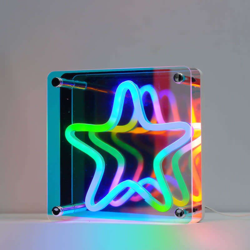 Neon Star 3D Light Effect