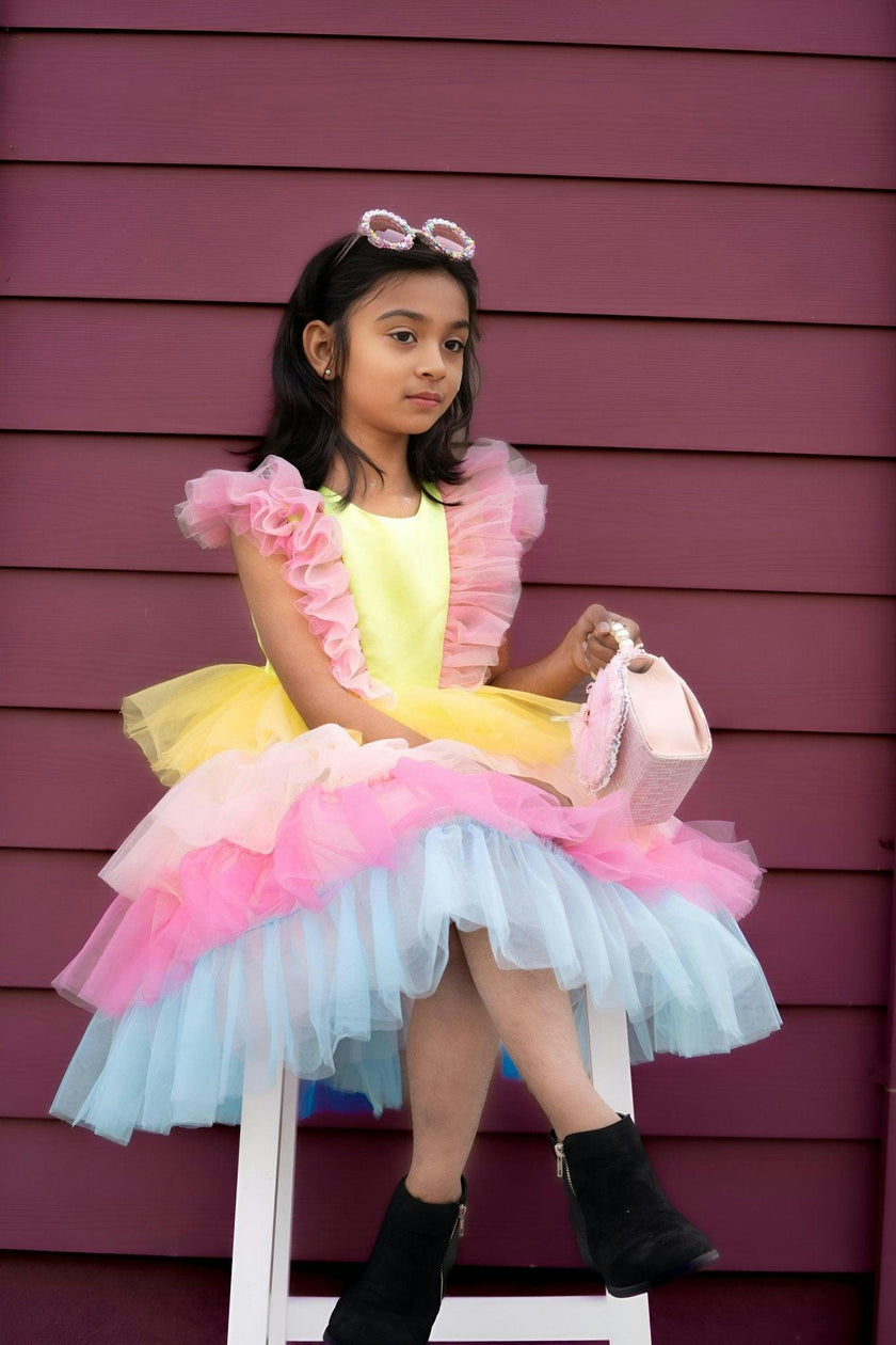 Neon Glow Pastel Princess Dress