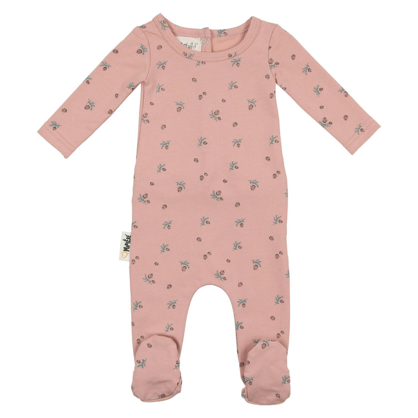 Pine Cone Print Footie