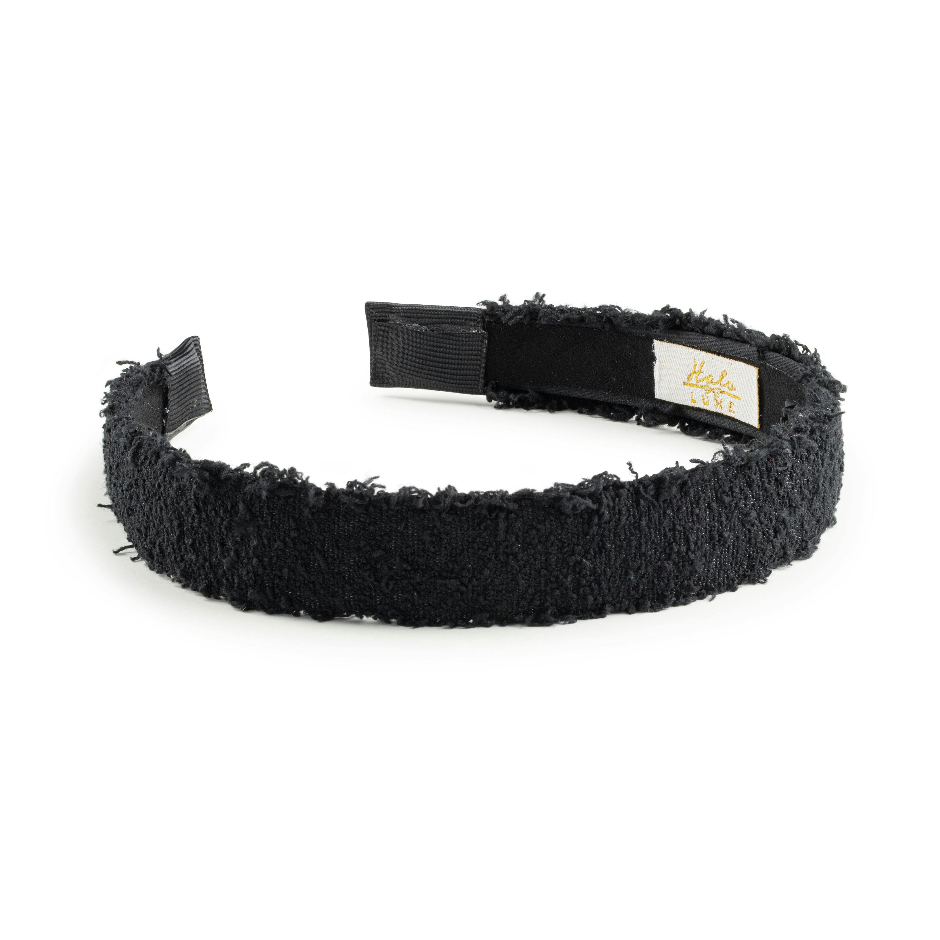 Halo Luxe Amara Deconstructed Woolen Headband - Black