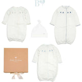 Organic Preemie Sleep Gown Gift Set Leaves