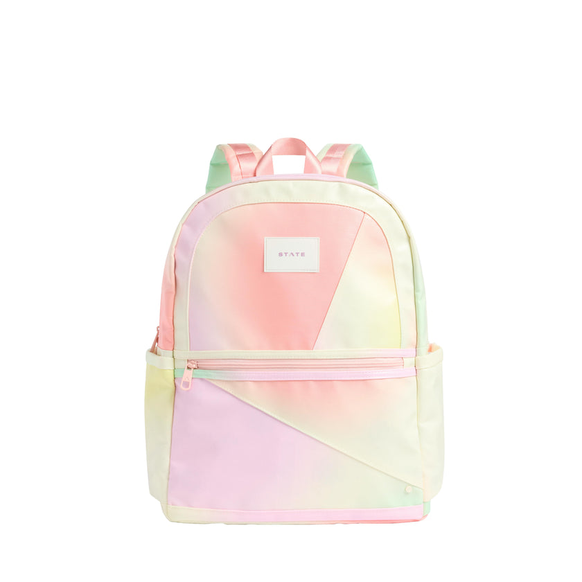 Kane Double Pocket Large Backpack, Tie Dye Patchwork