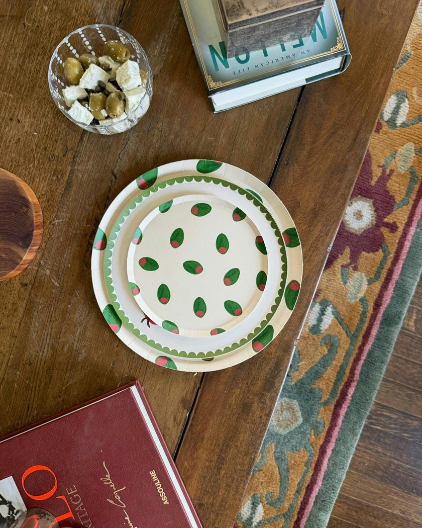 Olivette Dinner Plate Set - Green Olive