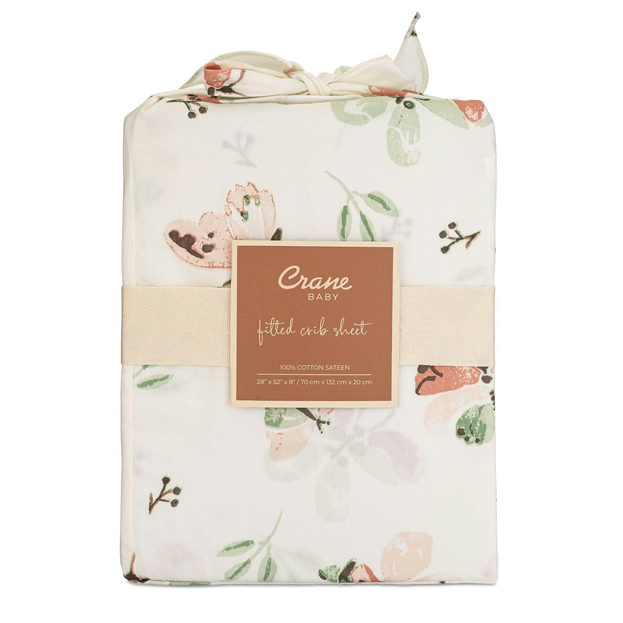 Parker Butterfly Cotton Fitted Crib Sheet