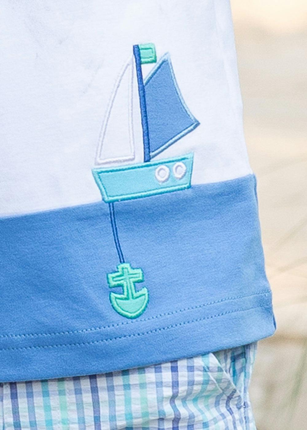 Knit Shirt With Sailboat