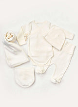Welcome Baby Organic Pointelle Cotton 5 Piece Set