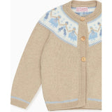 Oatmeal Aubrey Cotton Baby Cardigan