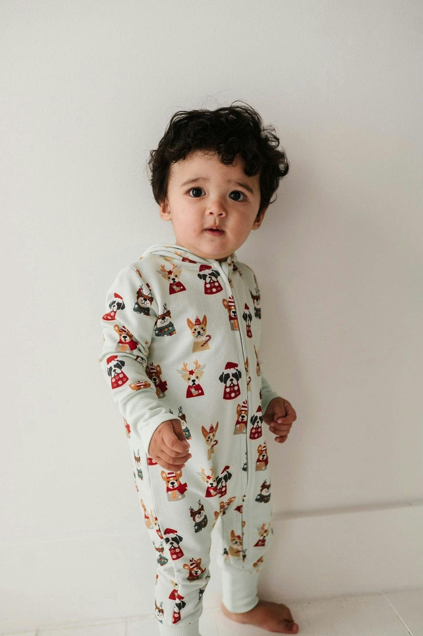 Baby Boy Terry Zip Romper