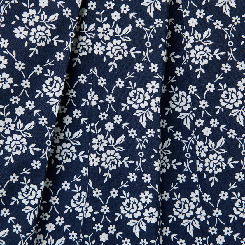 The Floral Sailor Baby Dress, Blue