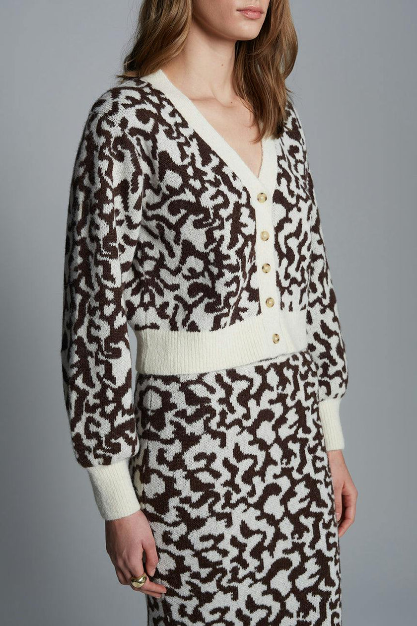 RUMI CARDI | IVORY/ESPRESSO | TWO LEFT!