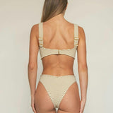 Women's Lulu Striped Bikini Bottom