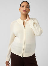 Funnel Neck Raglan Knit Maternity Cardigan