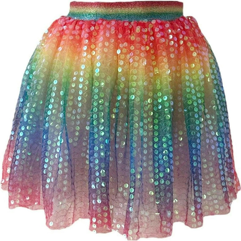 Rainbow Sequin Skirt