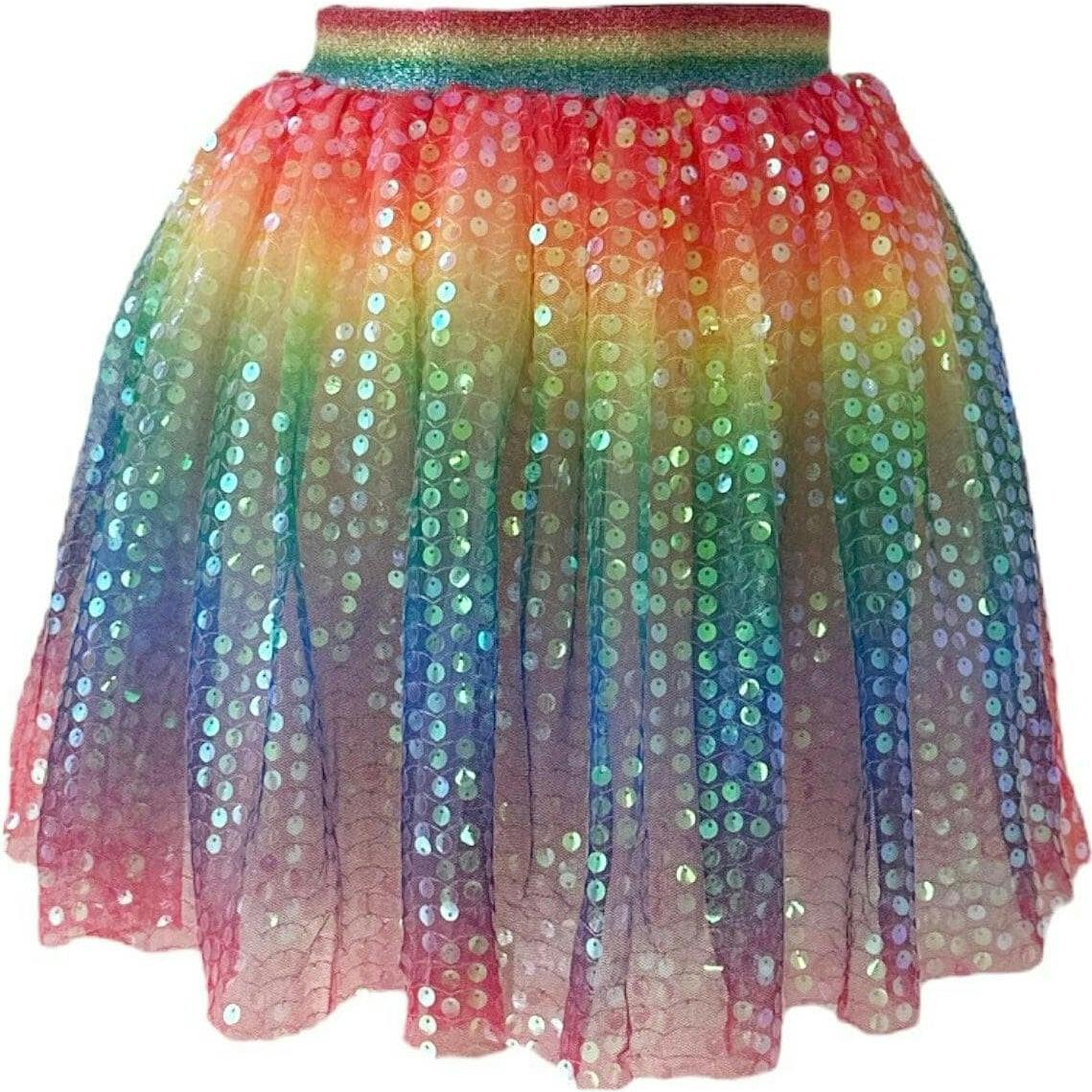 Rainbow Sequin Skirt