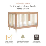 Babyletto Lolly 3-in-1 Convertible Crib with Toddler Bed Conversion Kit