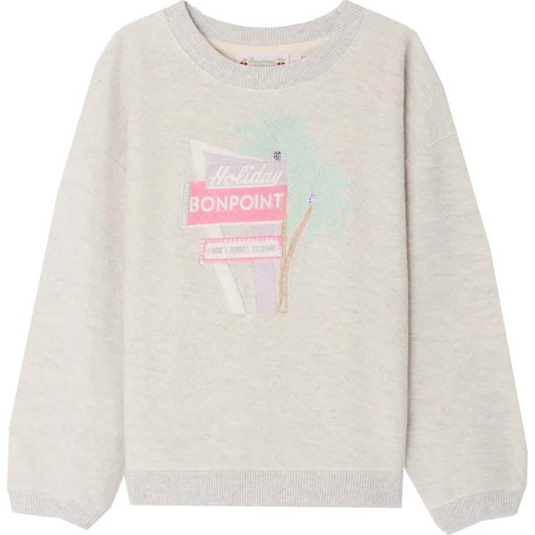BONPOINT Tayla Palm Sweatshirt - Gris Chine
