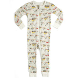 Vintage Trailers Organic Cotton Zipper Pajama