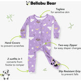 Hedwig's Magical Mail Bamboo Convertible Footie