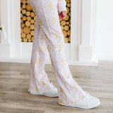 Gingerbread Bow Trellis Christmas Flare Legging